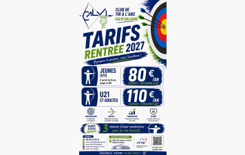 Tarifs Rentrée 2027